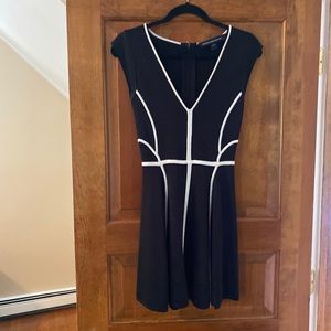 French Connection black Fit and Flare dress size 4